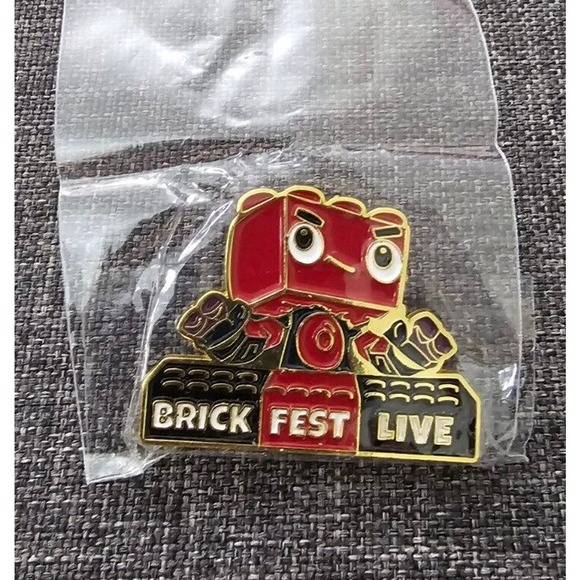Brick Fest Live Lego Enamel Pin - Picture 1 of 5